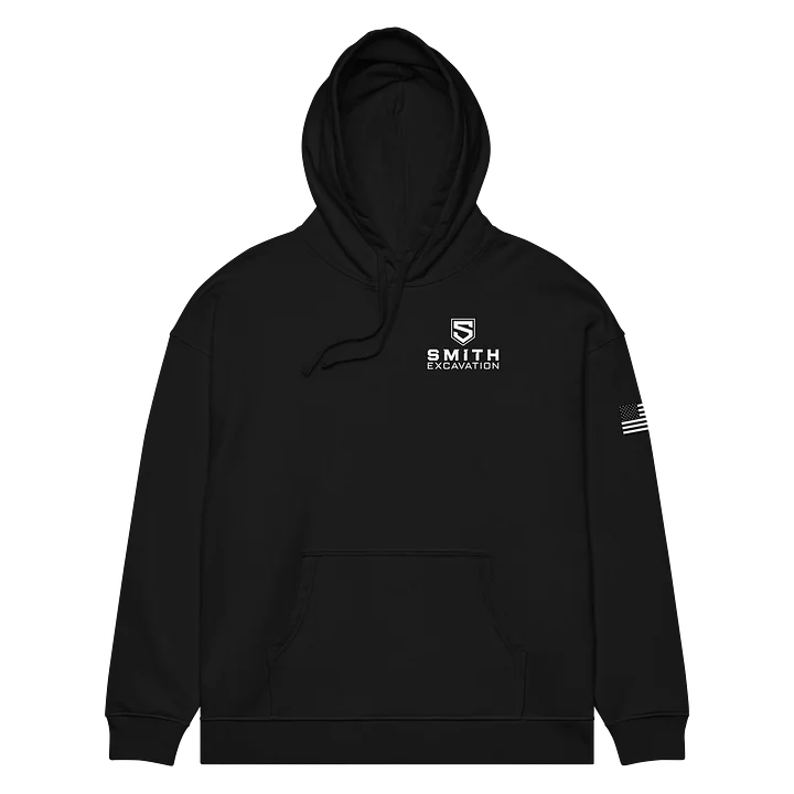 Black S Hoodie with flag product image (2)