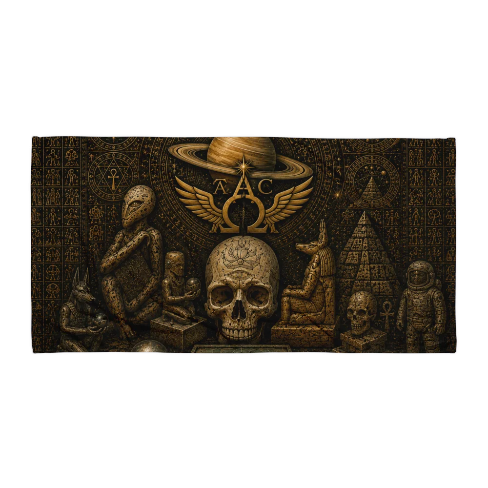Aliencarvings Beach Towel Crystal Skull product image (1)