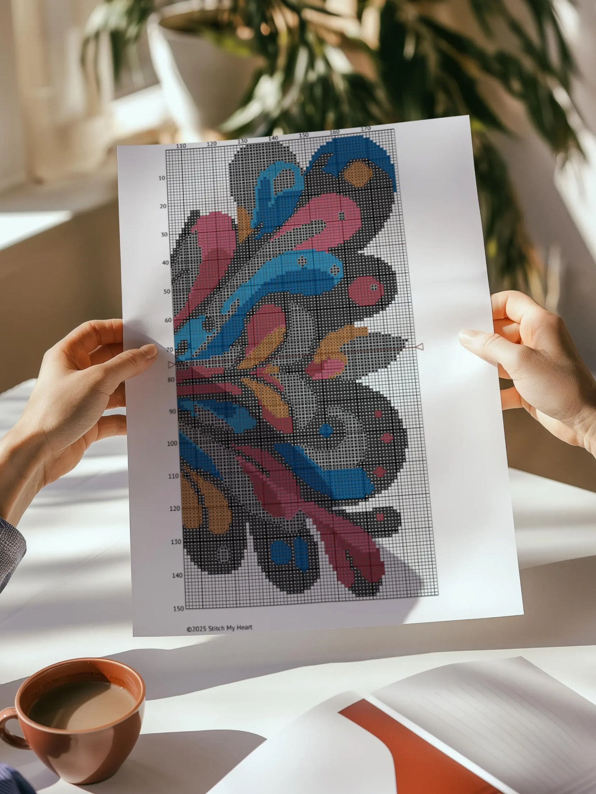 Kaleido Flutter Cross Stitch Pattern product image (2)