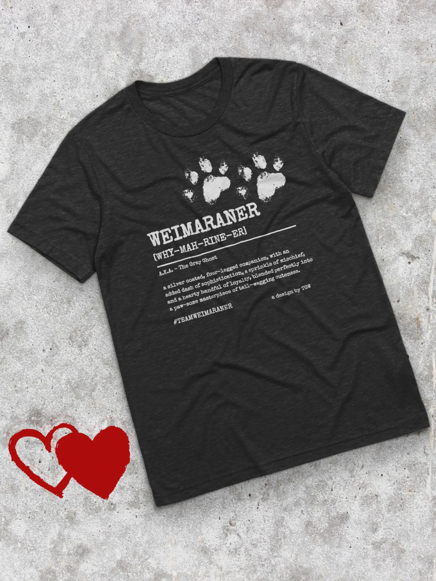 Definition of Weimaraner V2 - Bella+Canvas Triblend Short Sleeve T-Shirt product image (29)