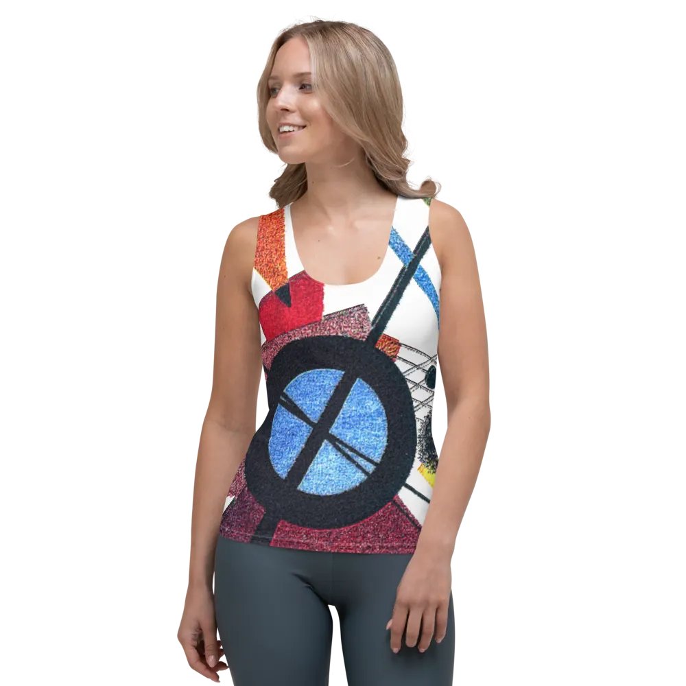 Abstract Lithographic Pattern Design Tank Top - V1 product image (1)