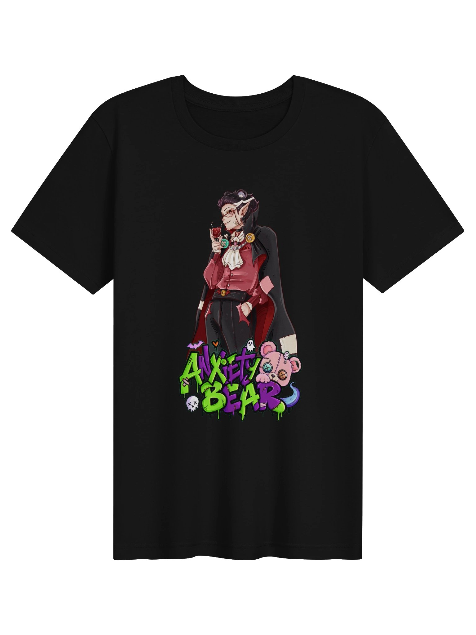 Anxiety Bear Human Vampbear T-shirt product image (7)