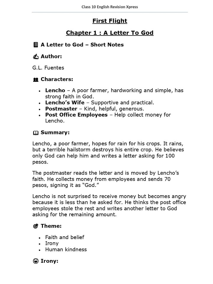Class 10 English Revision Xpress product image (2)