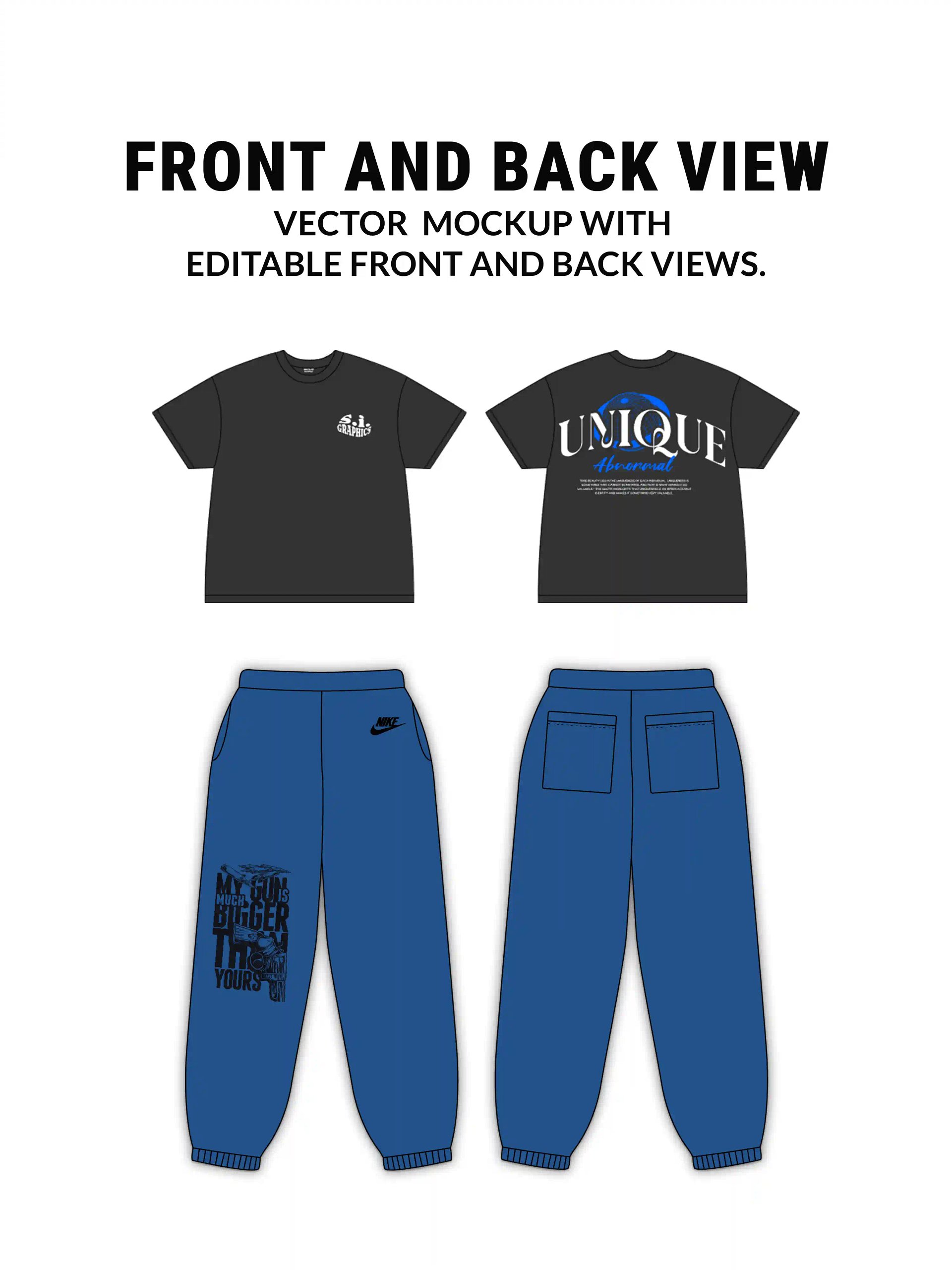 Basic Streetwear Vector Mockup Pack product image (4)