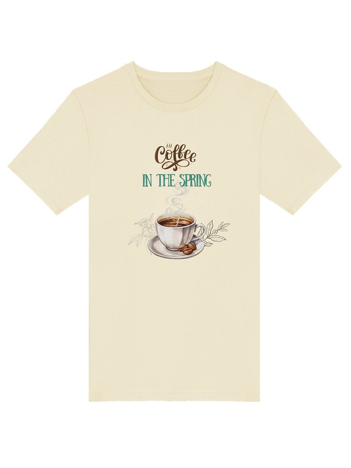 "Coffee In Spring" Yellow T-shirt product image (1)