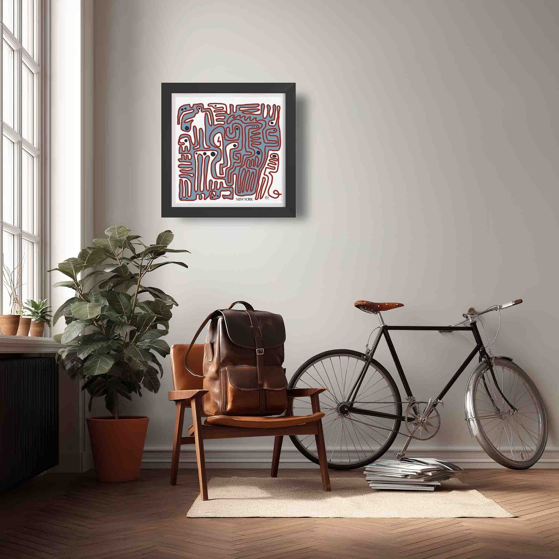 New York Maze (Framed Print) product image (2)