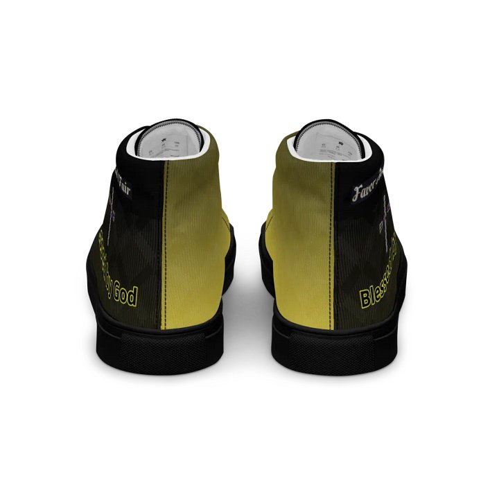 BBG Diamond Cross Black and Gold High Tops - Black Soles product image (2)