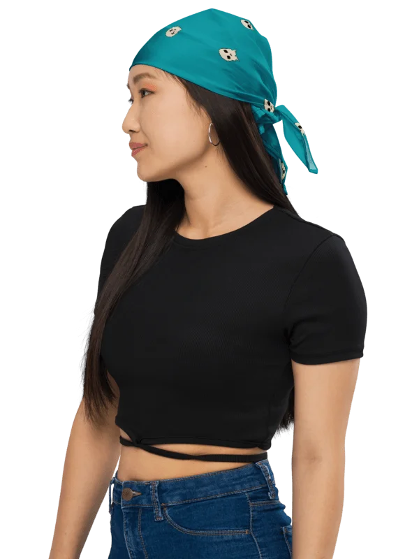 Skully Bandana (blue-green) product image (8)
