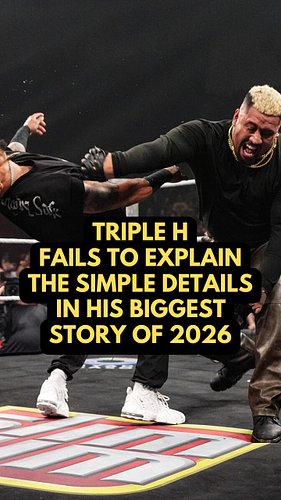 A story-teller, tells stories. Triple H is not a stor-teller. Neither is his writing team. 

Why did Carmelo Hayes join 946? ...