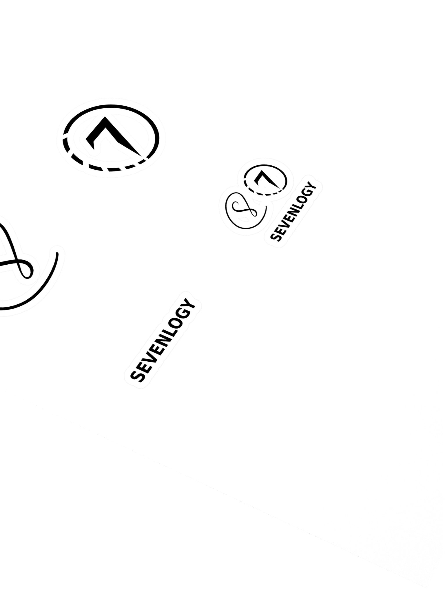 Sevenlogy Sticker Sheet — Black product image (2)
