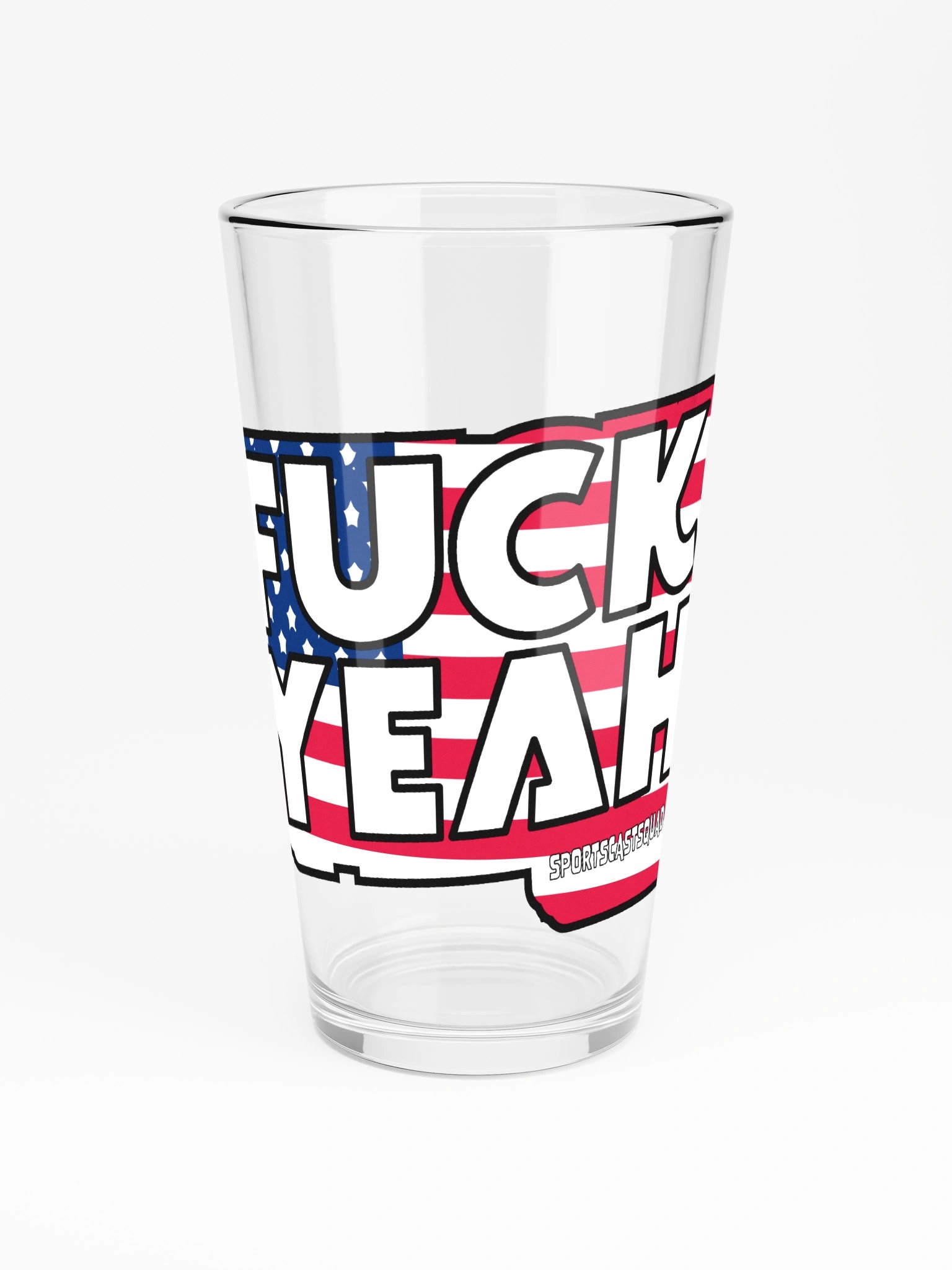 AMERICA FUCK YEAH PINT GLASS product image (3)