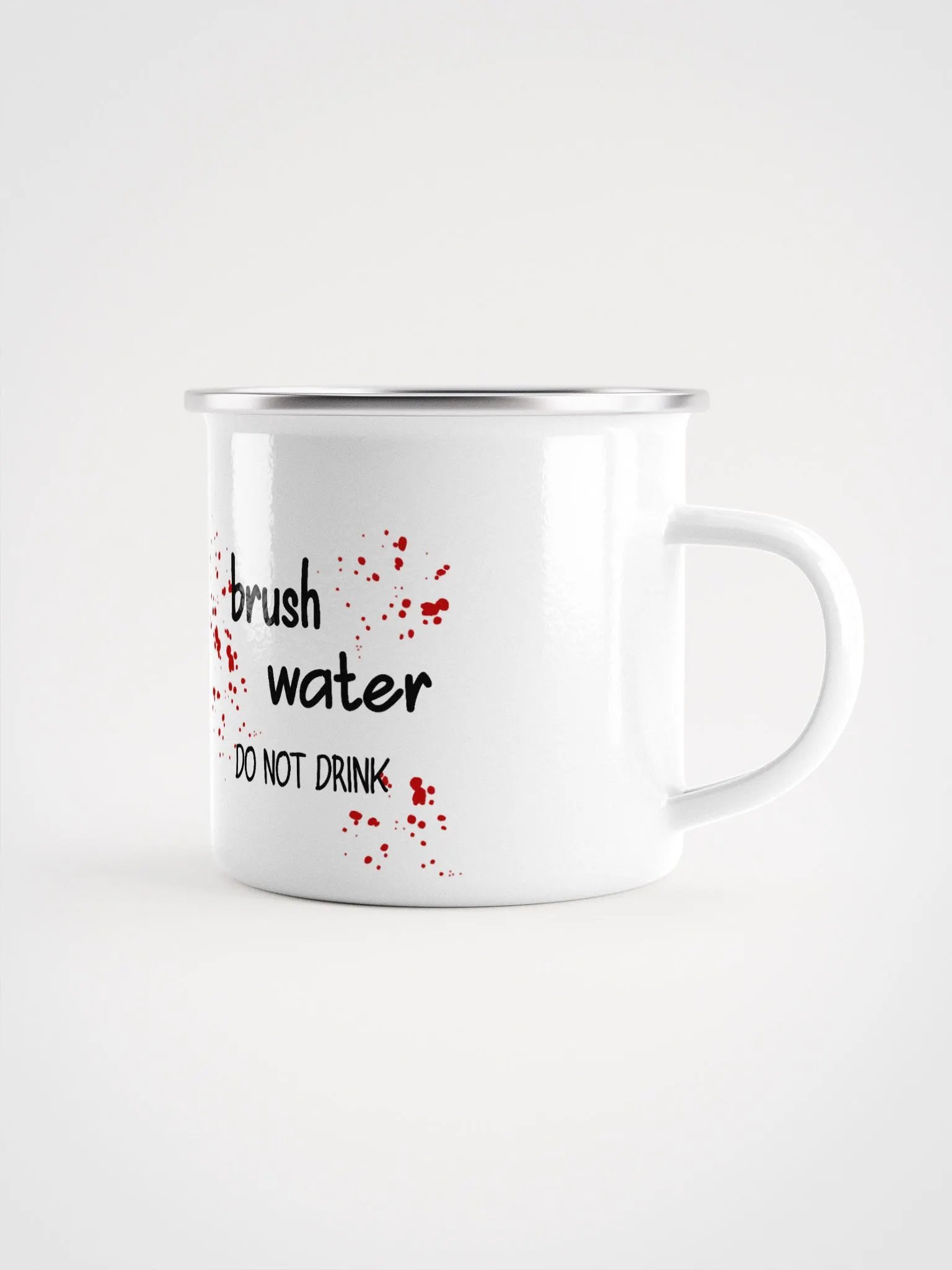 Brush Cleaning Enamel Mug product image (1)