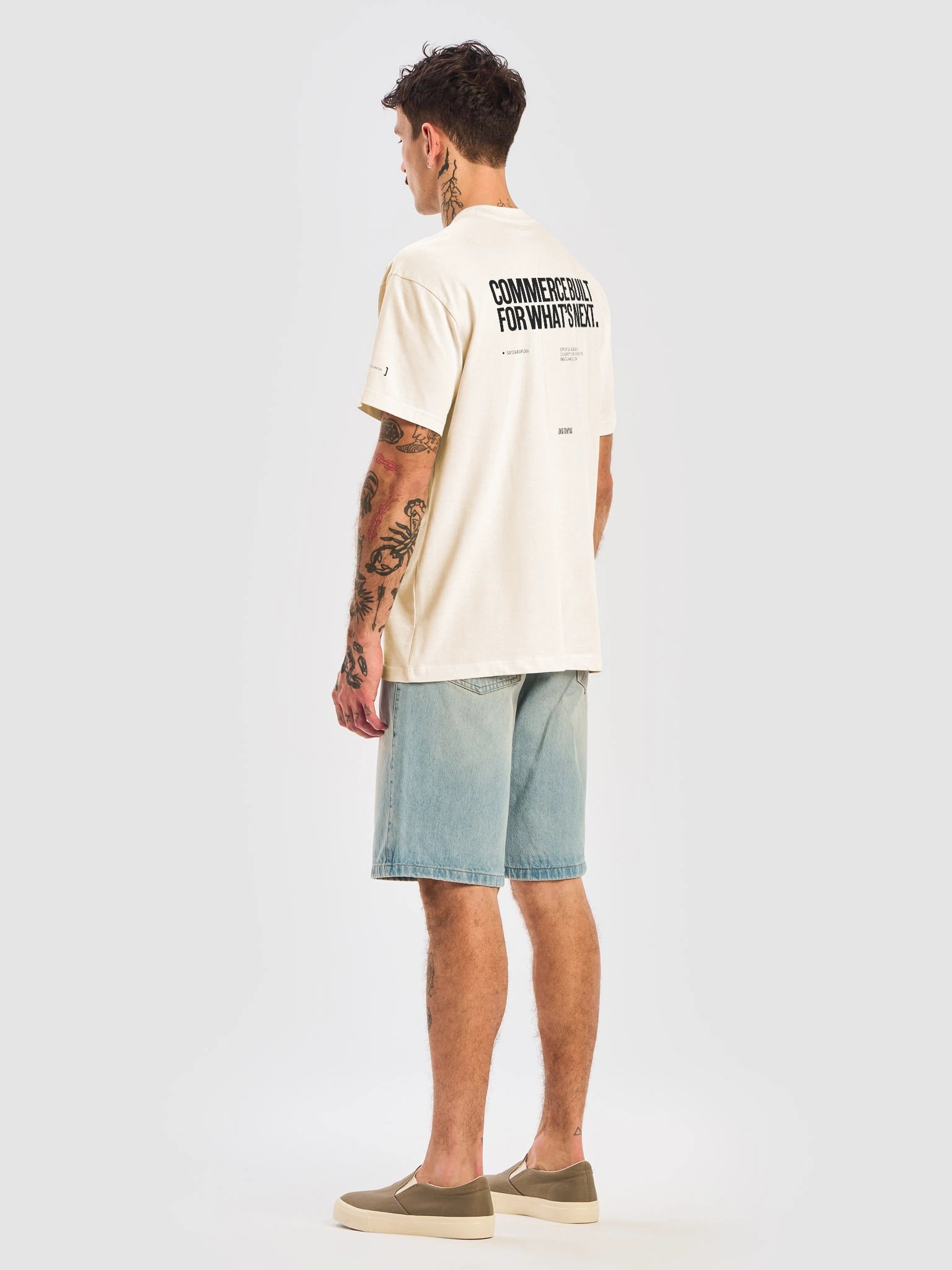 DigitlHaus T-Shirt Commerce Built for What's Next - Cream product image (8)