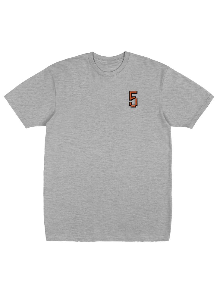 Heavyweight Boxy Embroidered Tee (Pixel, Grey) product image (1)