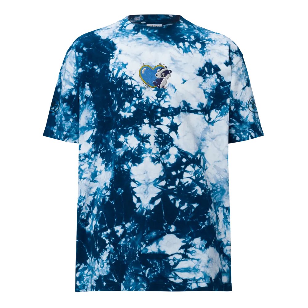 BADGERx BLUE HEART TIE-DYE TEE product image (1)
