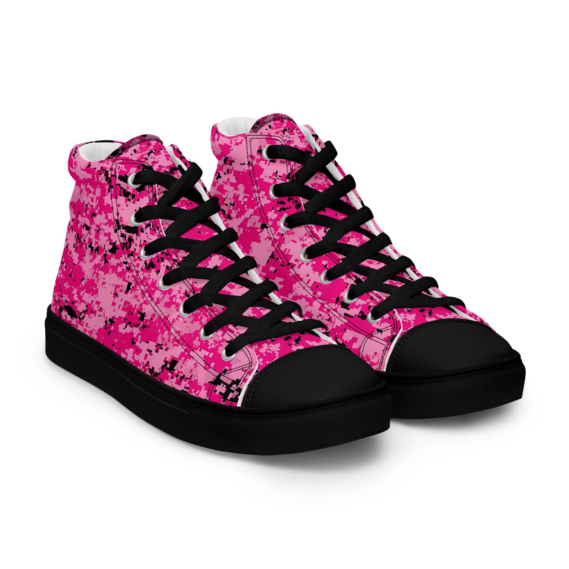 Pink Camo Retro High Tops product image (8)
