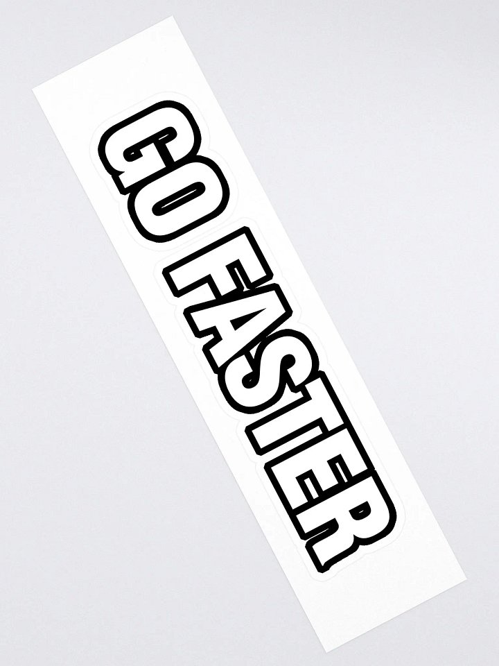 Go Faster - Long Sticker product image (2)