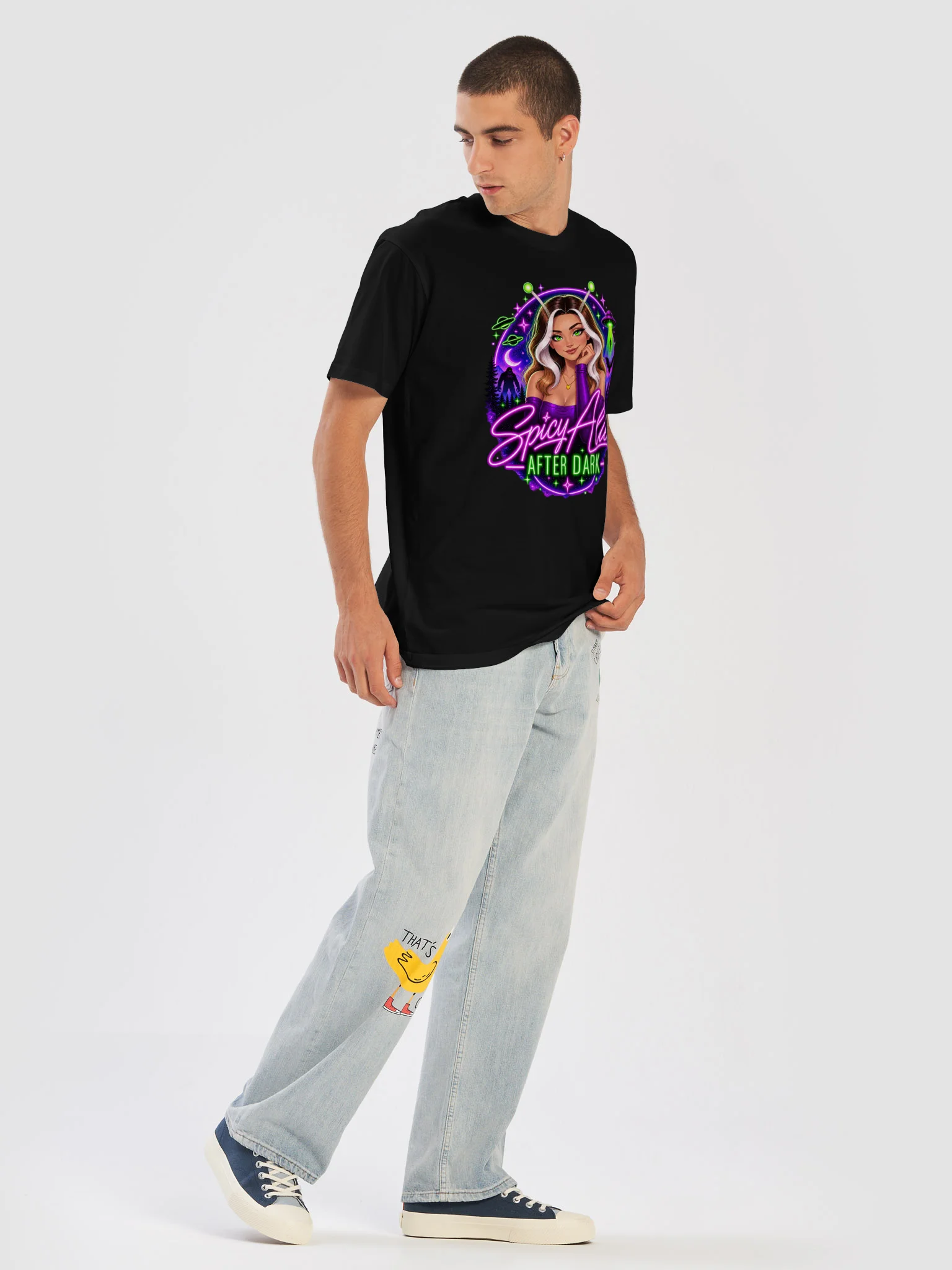 The First Contact Tee — black product image (5)