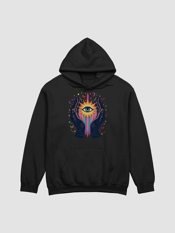Cosmic Hands with Radiant Third Eye and Butterflies product image (1)
