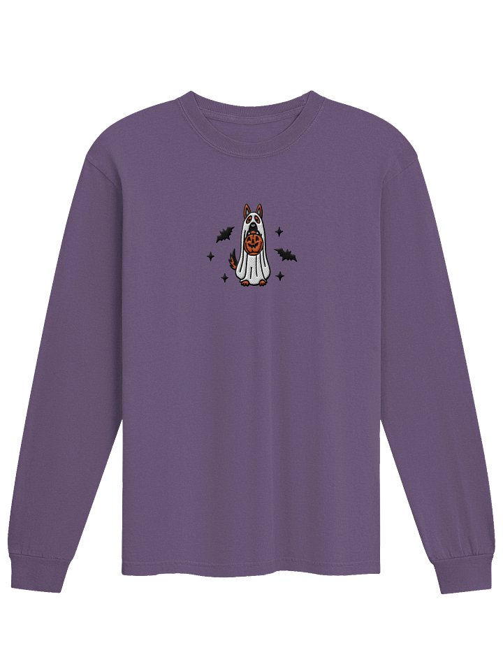 Halloween German Shepherd(Red) Embroidered Long-Sleeve T-Shirt product image (17)