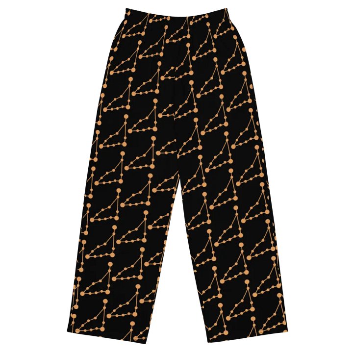 Capricorn Dots Unisex Wide-Leg Pants product image (1)