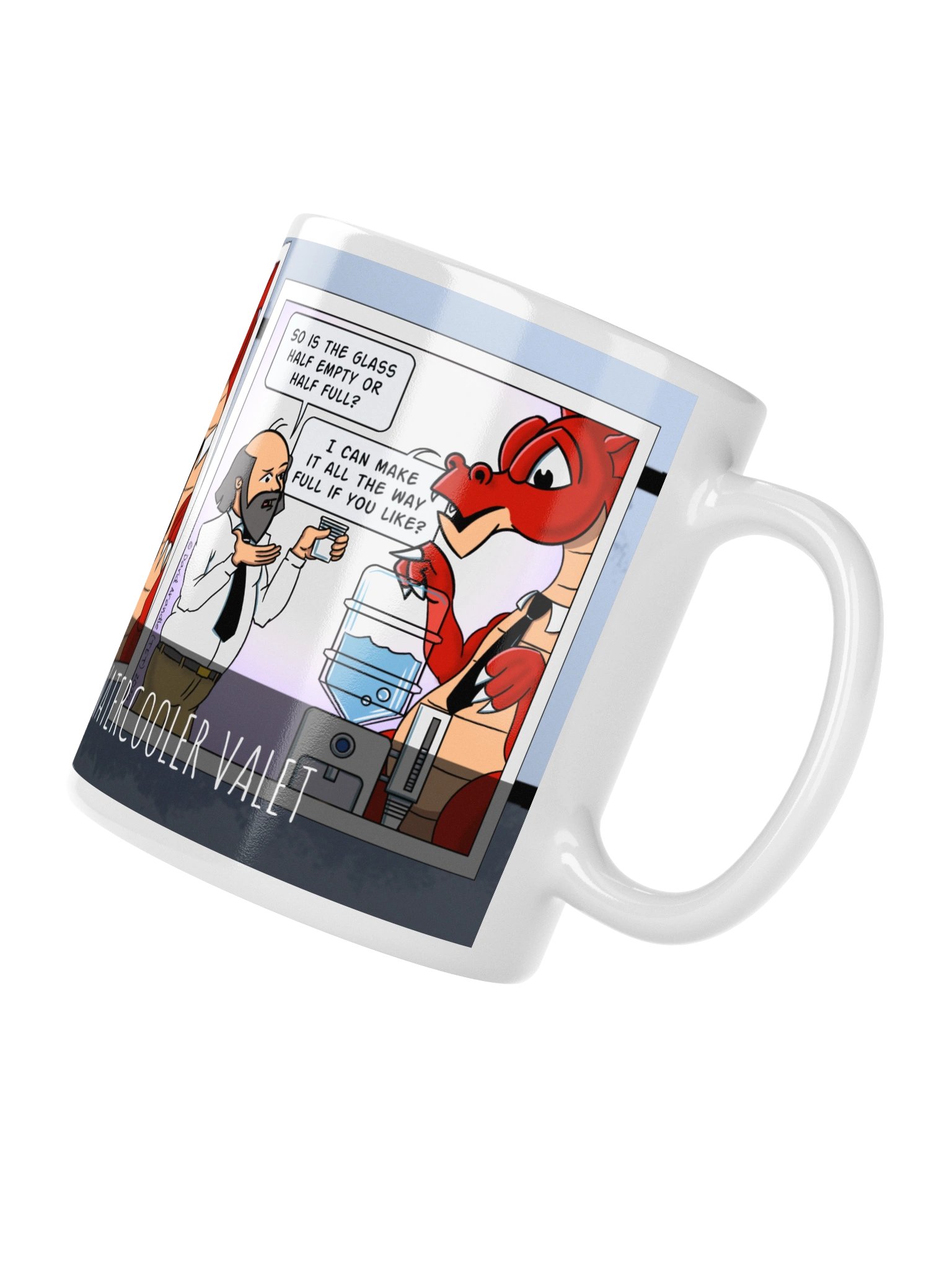 Resident Dragon Comic Watercooler Valet Three-Panel Mug product image (4)