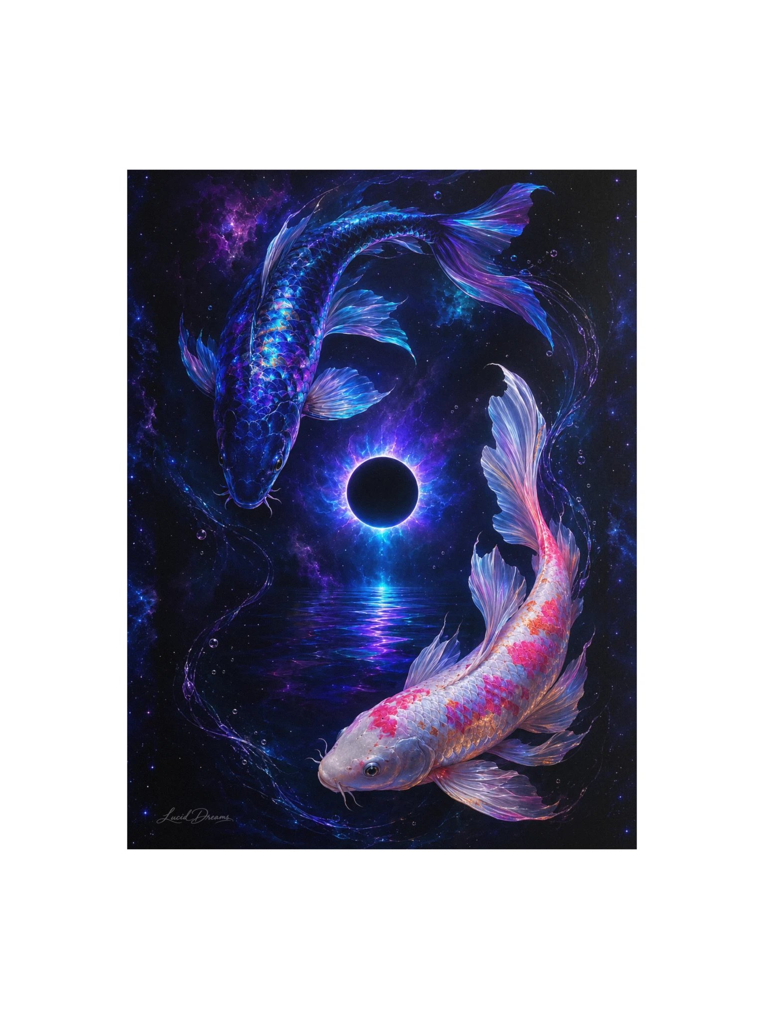 Celestial Koi Art Print — Between Shadow and Starlight product image (1)