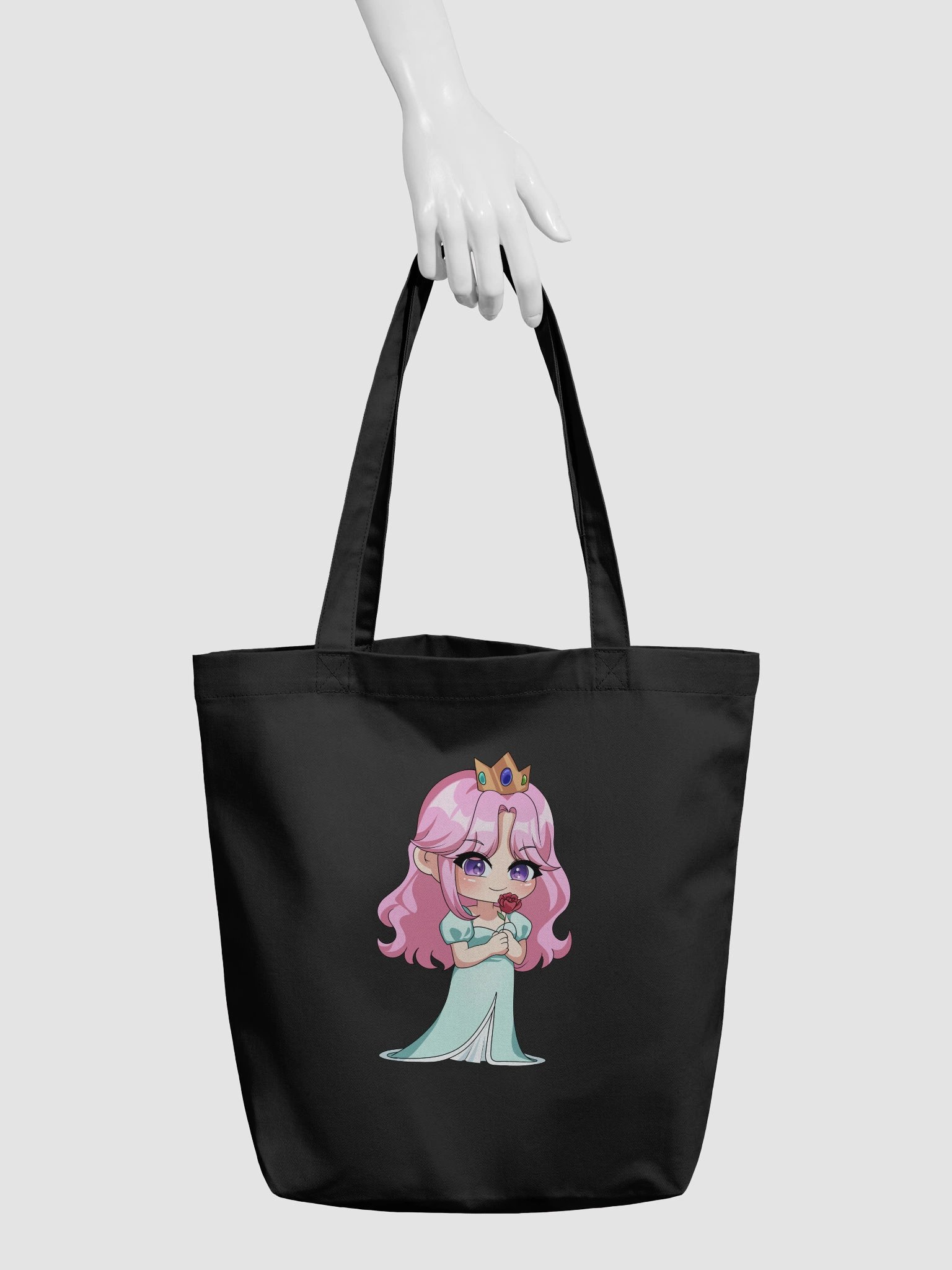 Holding a rose tote product image (6)