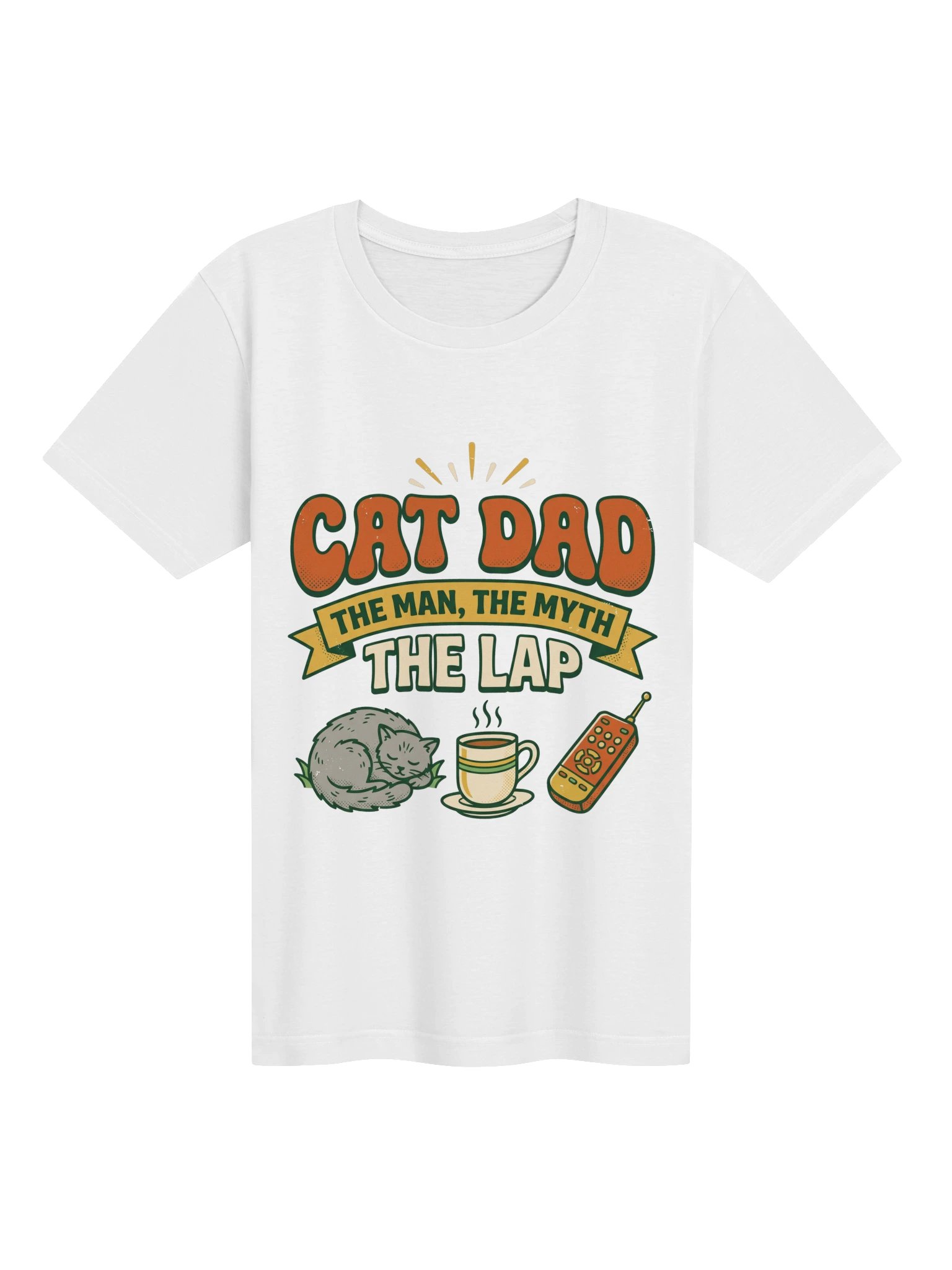 Cat Dad The Man The Myth The Lap Shirt - Funny Gift For Cat Dads product image (1)