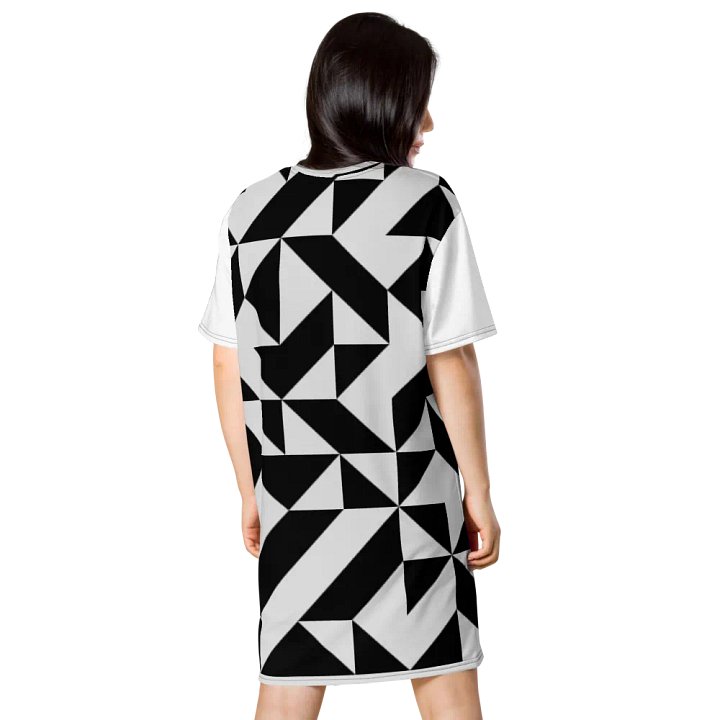 Abstract Geometric T-Shirt Dress product image (2)