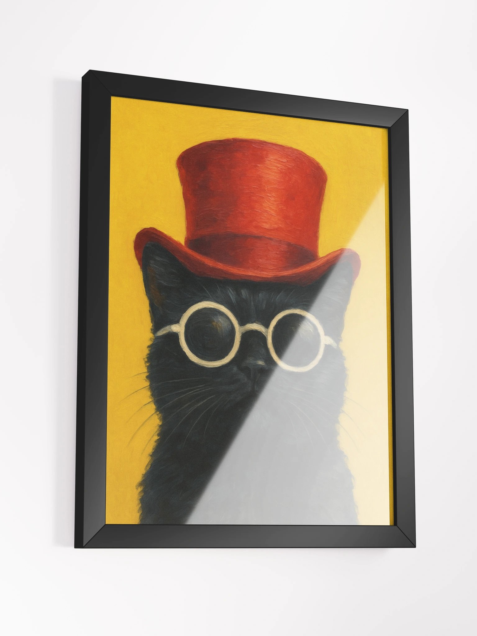 Framed Print - Top Hat Cat 'Professor Whiskers' product image (3)