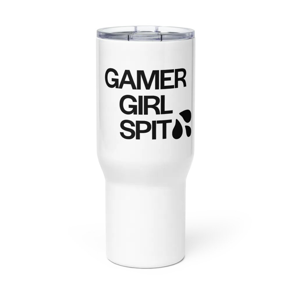 Gamer Girl Spit Travel Mug White product image (2)