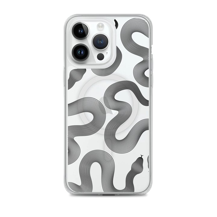 Black Rippling Serpentine iPhone Case product image (2)