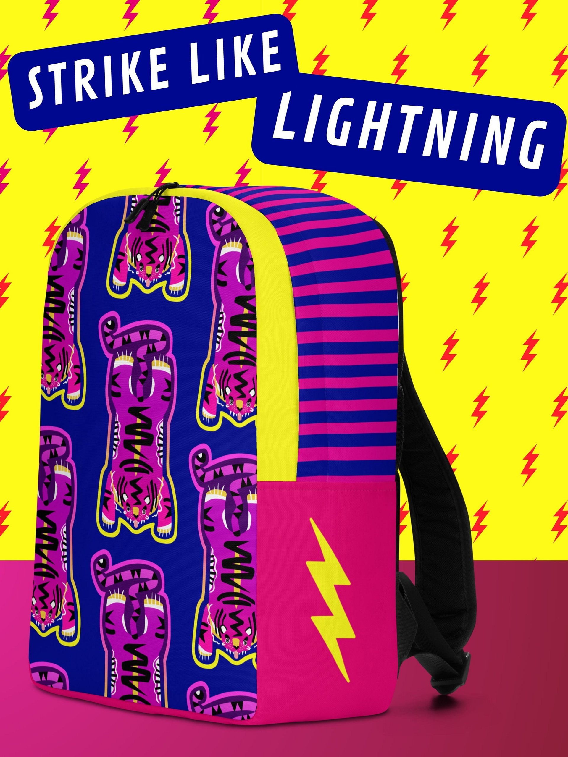 Purple & Pink Tiger Backpack - Electric Tiger Club product image (3)