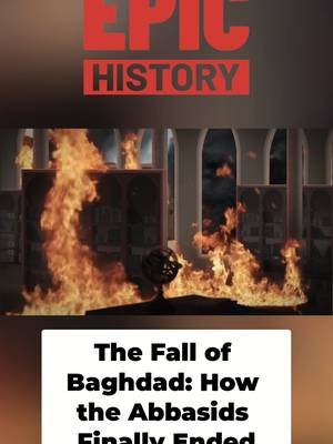 The Mongols wiped out the Abbasid Caliphate in days. 500 years of Islamic power — gone. Here's how Baghdad finally fell. Check out the full video at Epic History. #FallOfBaghdad #AbbasidCaliphate #MongolEmpire #IslamicHistory #MedievalHistory #HulaguKhan #HistoryTok #WorldHistory #epichistory
