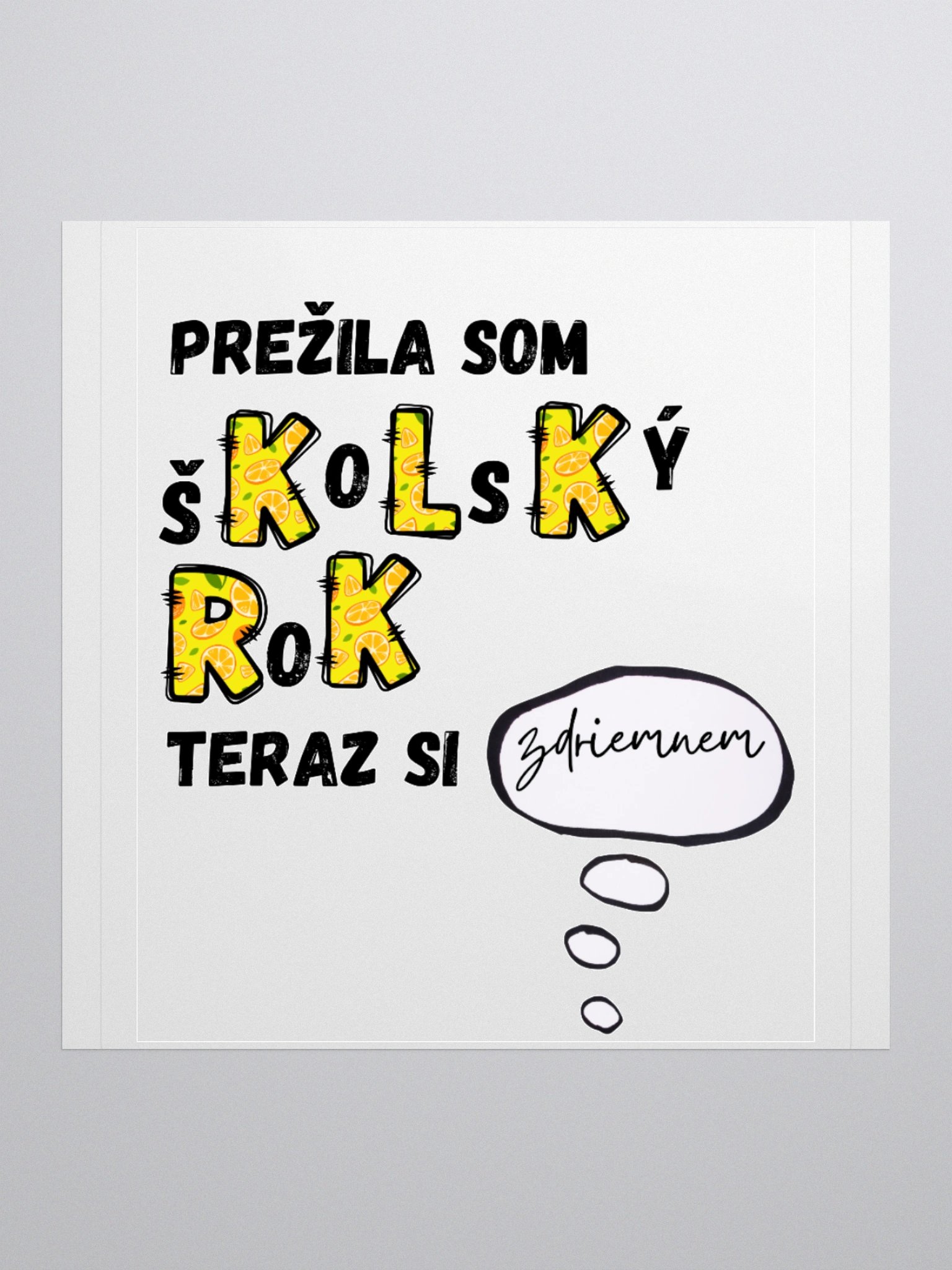 "Prežila som" nálepka product image (1)