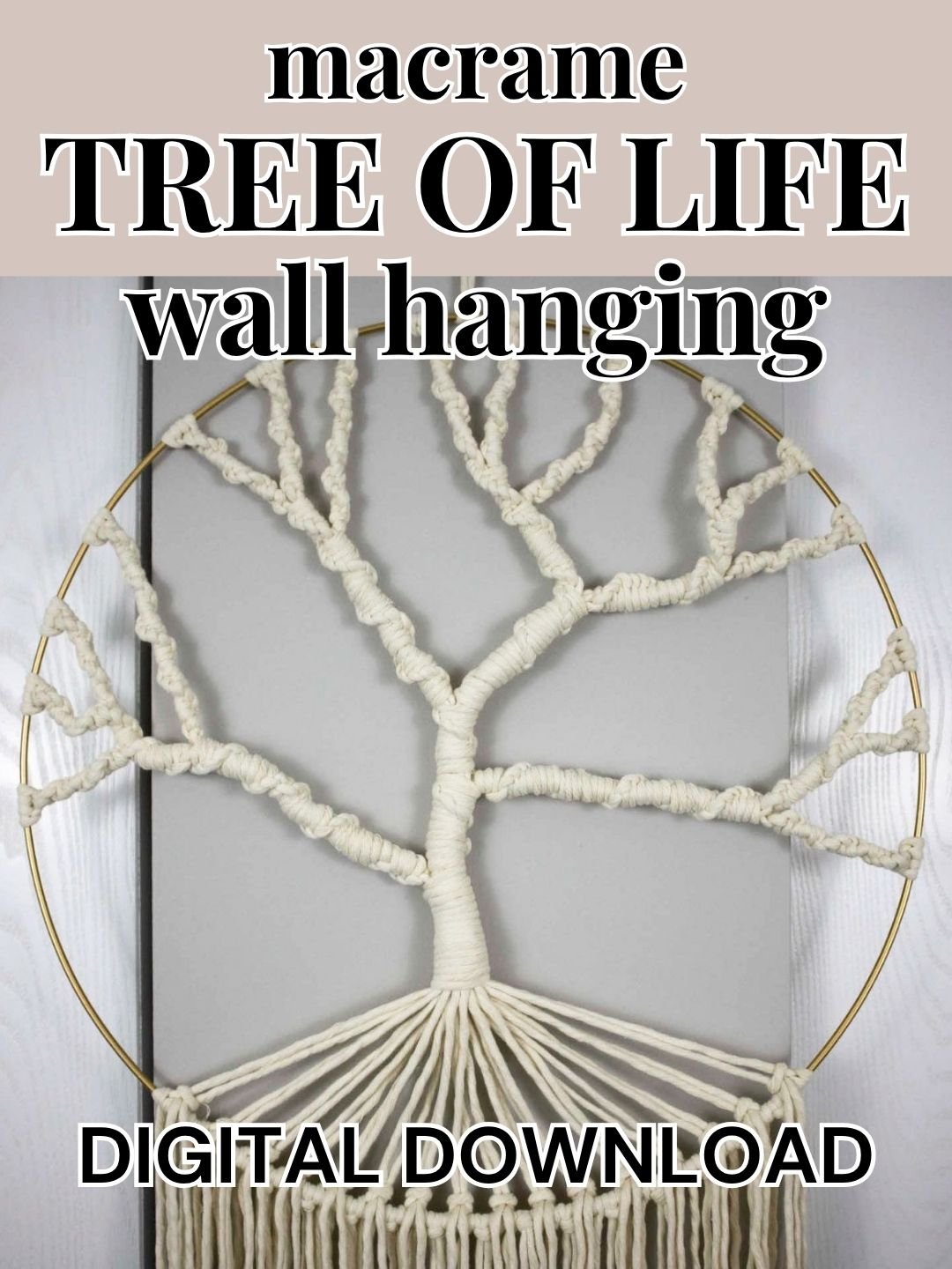 Macrame Tree of Life Wall Hanging (Digital PDF Pattern) product image (1)