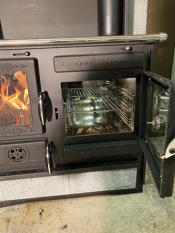 Guliver Wood Burning Cook Stove by Guca Soapstone with Warming Oven Left Hand Flue product image (11)