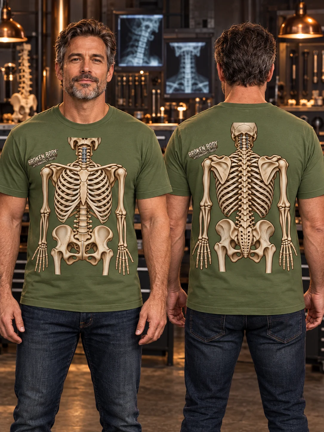Neck Surgery Shirt — Aftermarket Parts Front & Back Tee | Rebuild Shop product image (1)
