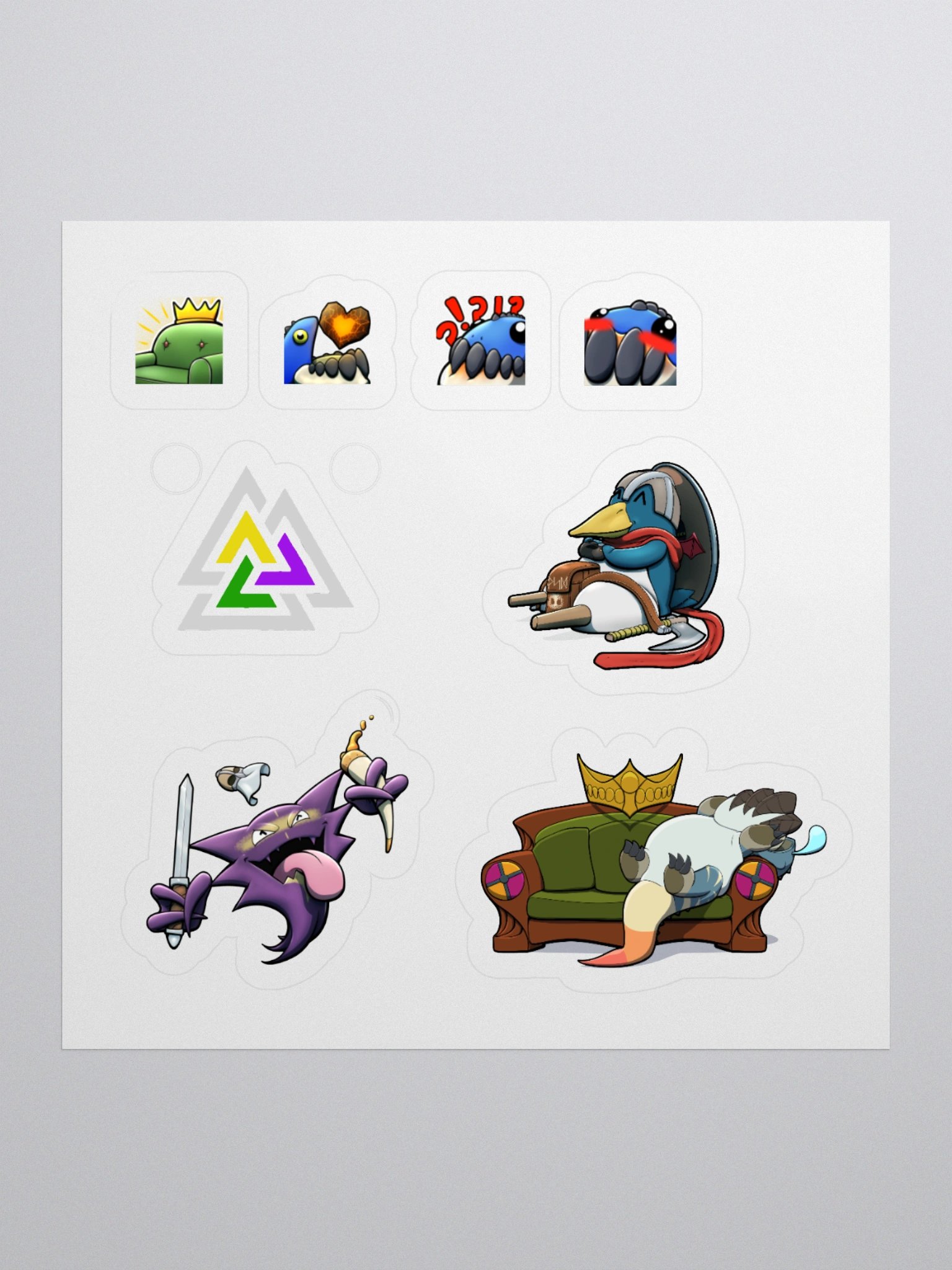 Emotes and Friends Sticker Sheet1 product image (1)