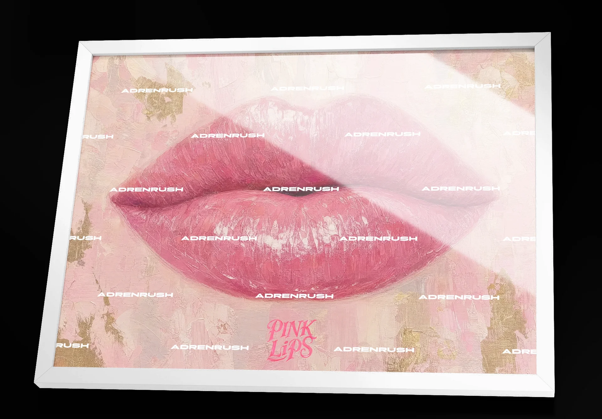 Pink Lips No.3 — AdrenRush (2026) 18"x24" Framed Artwork product image (2)