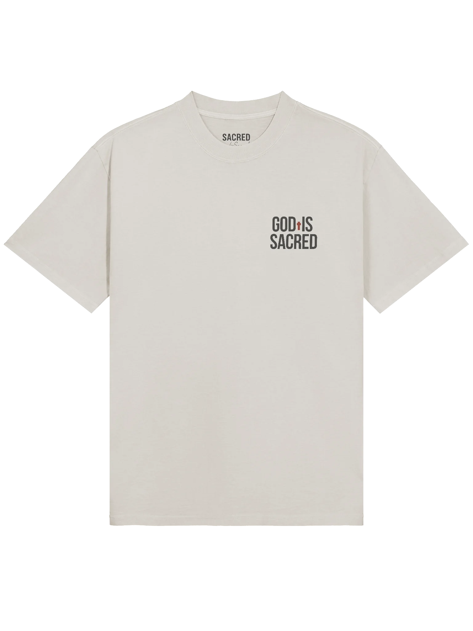 GOD IS SACRED OVERSIZE TEE (Light) product image (3)