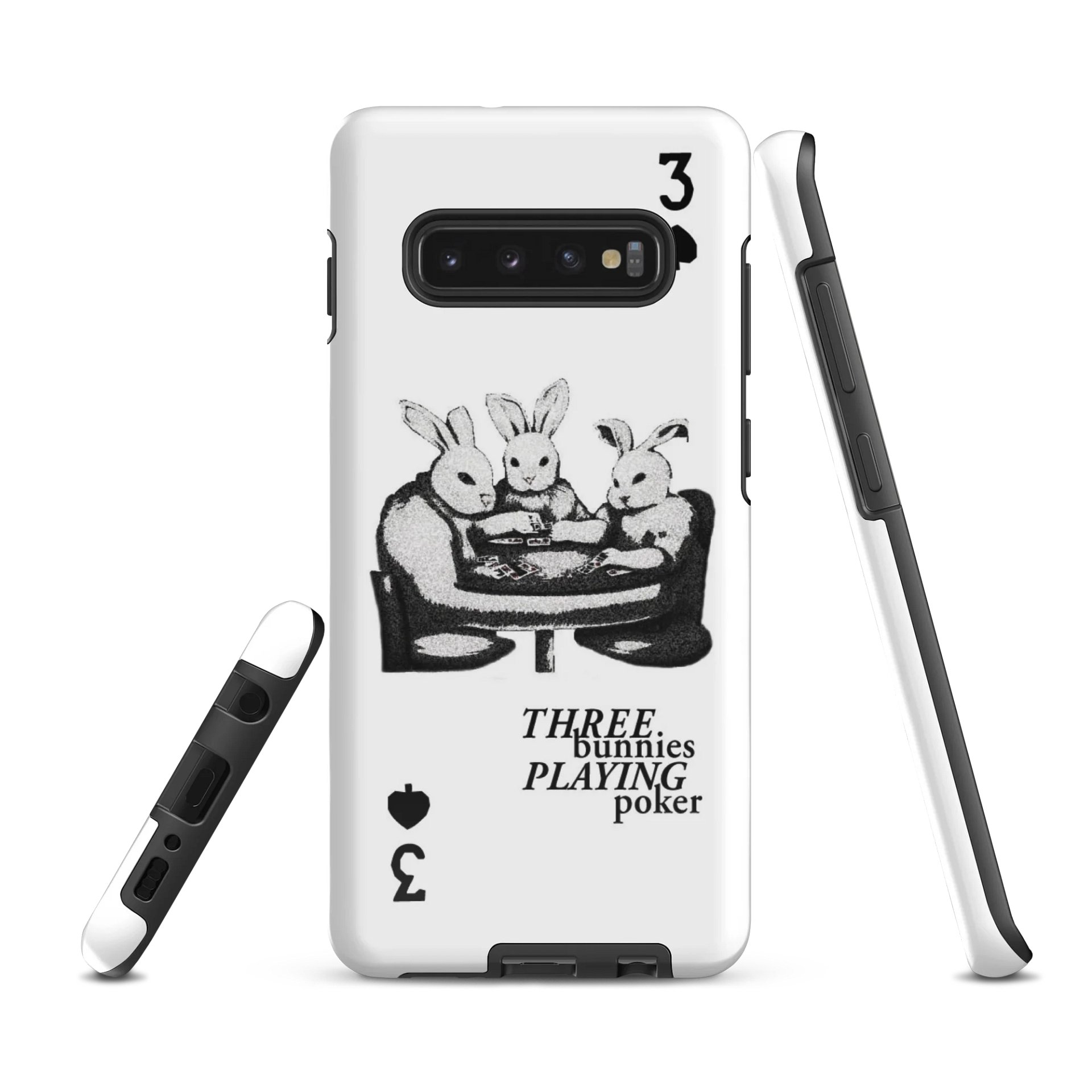 Three Bunnies Playing Poker Samsung® Case product image (1)