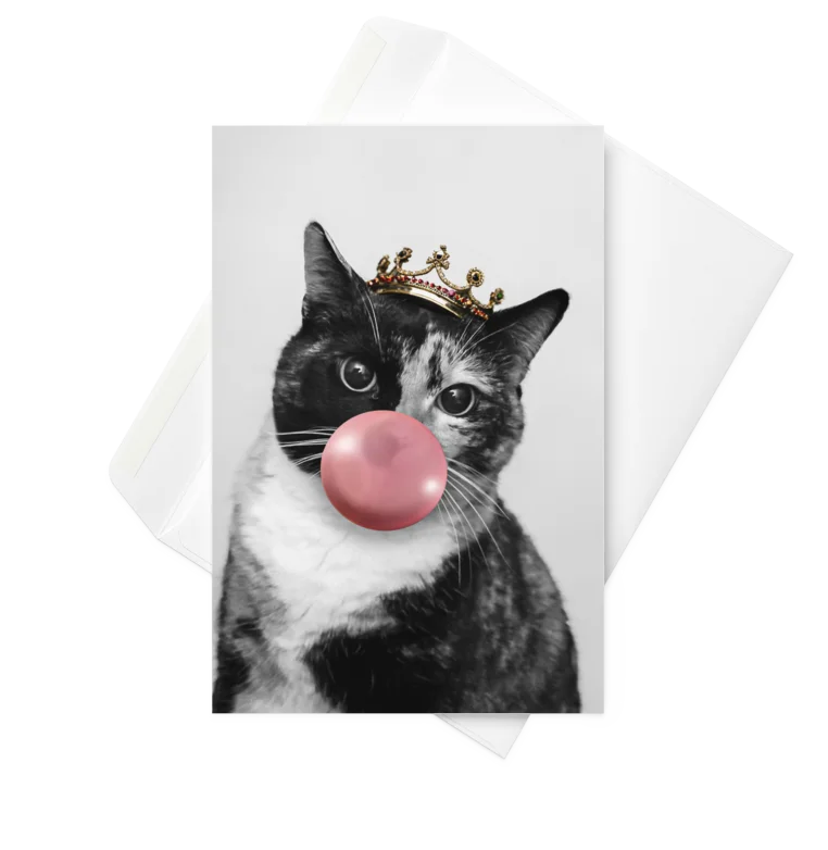 Queen Patchy Bubblegum Greeting Card product image (1)