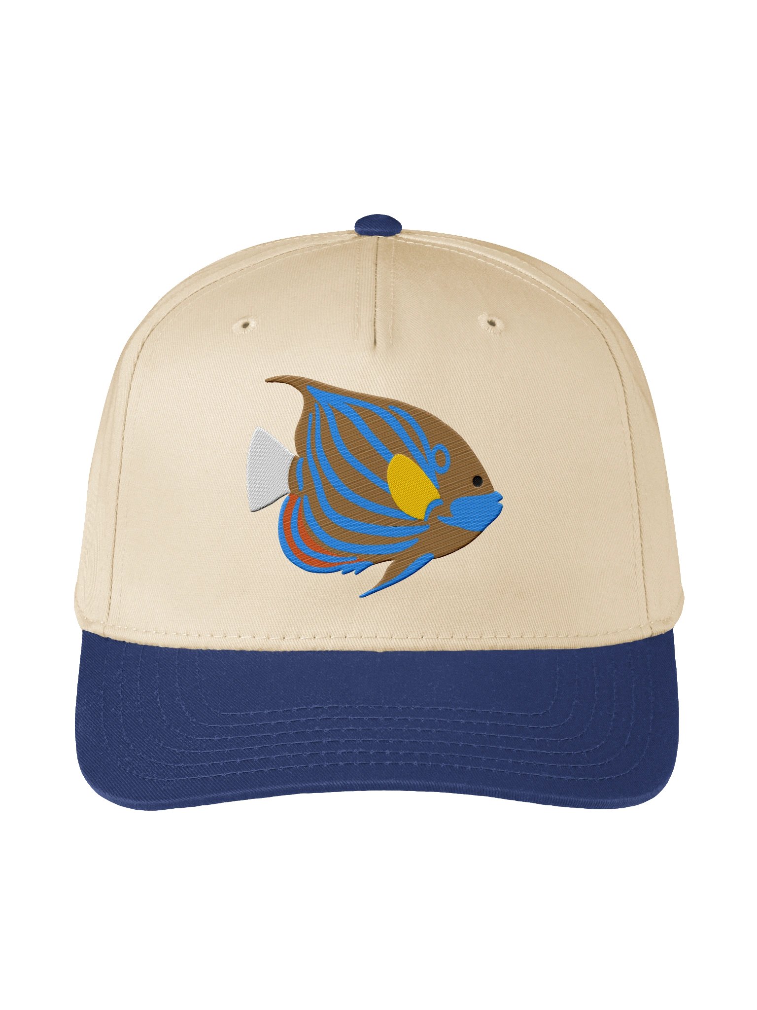Blue Ring Angelfish Mid-Profile Baseball Cap (Embroidered) for Reef and Marine Aquarium Lovers product image (25)