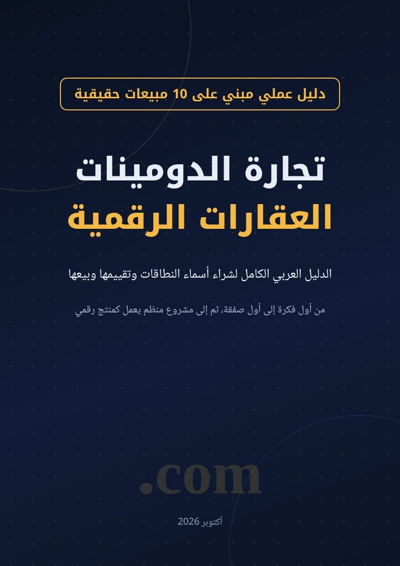 تجارة الدومينات: العقارات الرقمية | الدليل العربي الكامل product image (3)