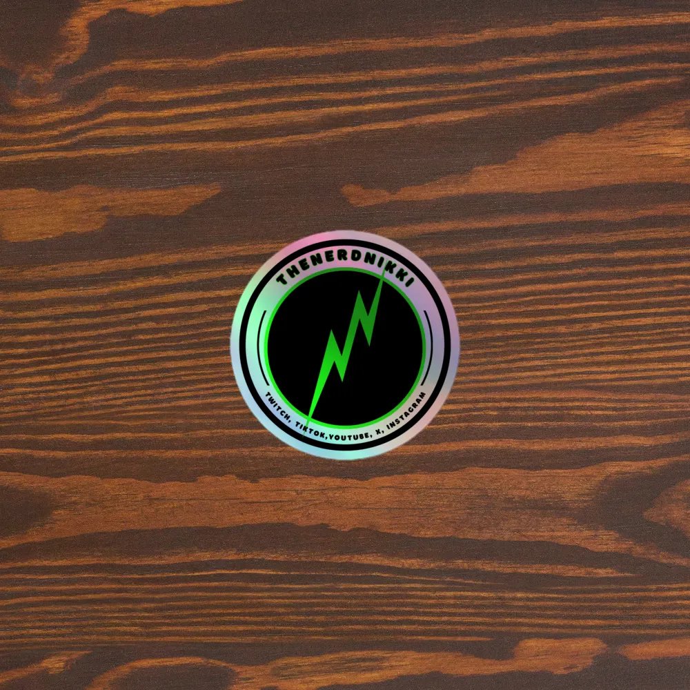 Holo logo sticker product image (3)