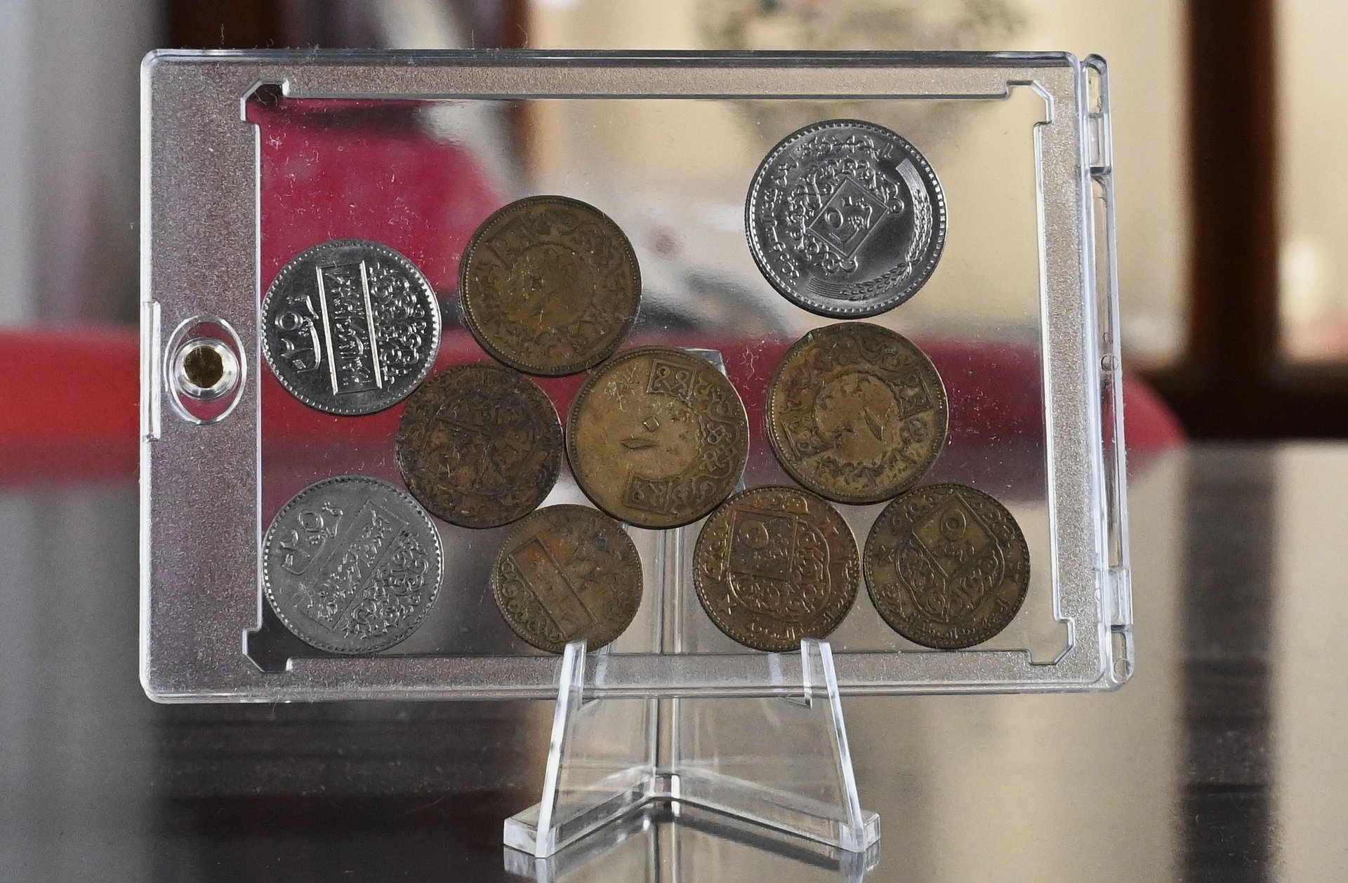 اول عملة معدنية تصك باسم الدولة السورية في التاريخ - نصف قرش 1921+ هدية product image (5)