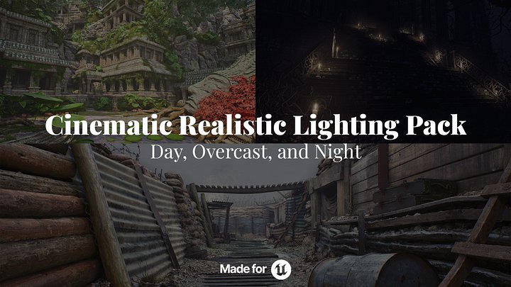 Cinematic Realistic Lighting Pack: Day, Overcast, and Night | Unreal Engine 5 product image (1)