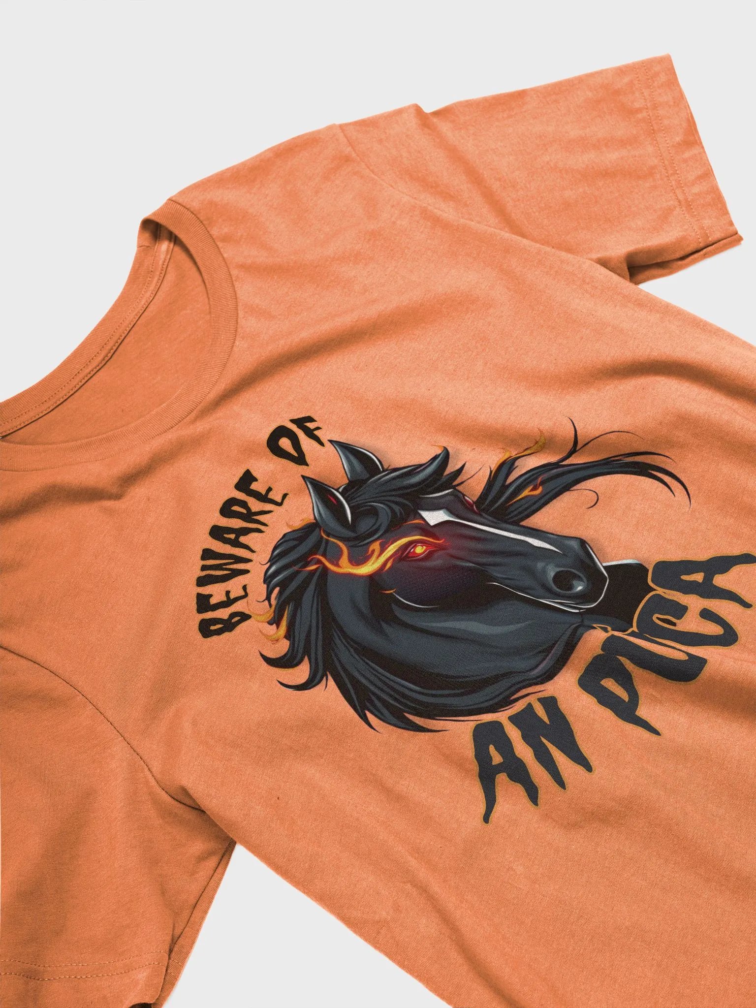 Beware of An Púca - Irish Samhain (Halloween) Supersoft T-shirt with Vintage-Feel Print product image (1)